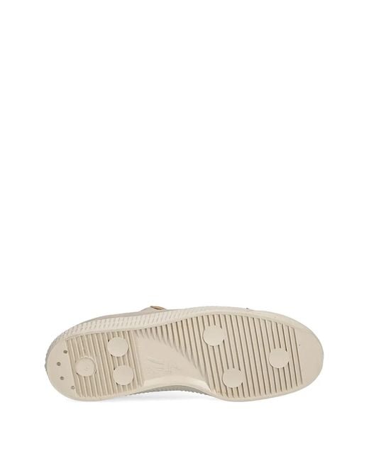 Novesta White Suede Panelled Sneakers