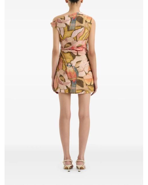 Sir Natural Abstract-Print Mini Dress
