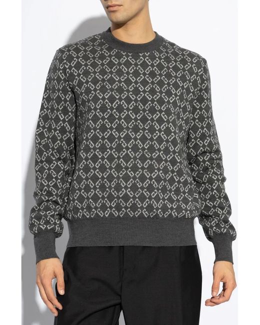 Givenchy Gray Crew Neck Sweater for men