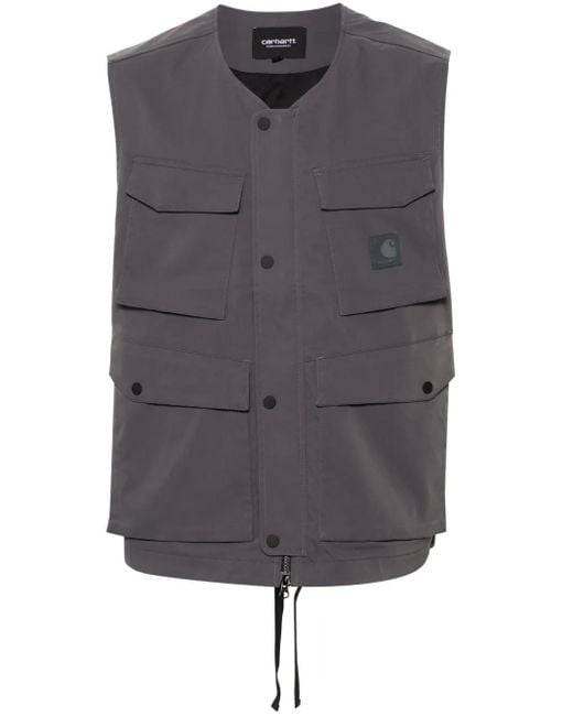 Carhartt Gray Multi-Pocket Vest for men