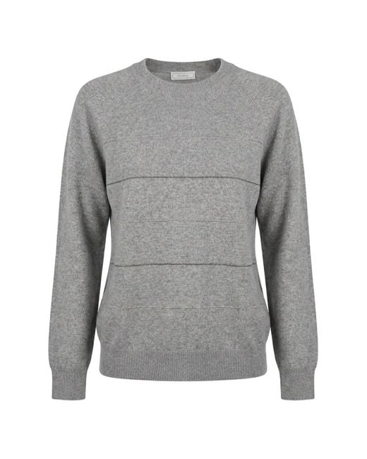 Peserico Gray Pull À Rayures