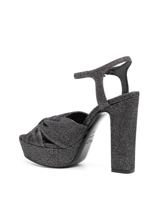 Jimmy Choo Black 120Mm Heloise Sandals