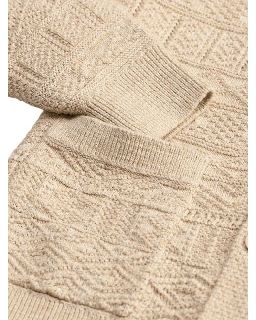 RRL Natural Shawl-Collar Button Cardigan for men