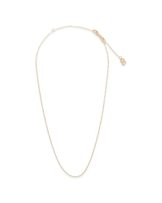 Dolce & Gabbana White Logo Charm Chain Necklace