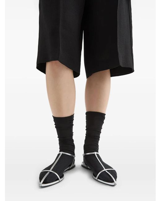 Jil Sander White Leather Sandals