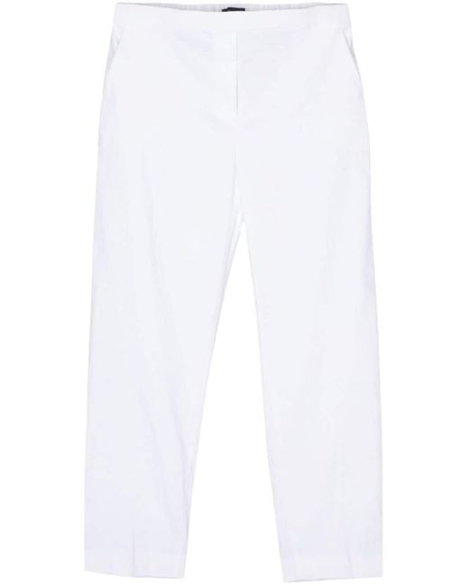 Theory White Klassische Cropped-Hose