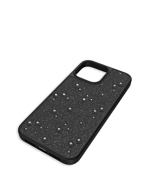 【値下げ】スワロフスキー iPhone16Promax用ケース Swarovski メンズ ブラック スタッズ Iphone 16 Pro Max ケース