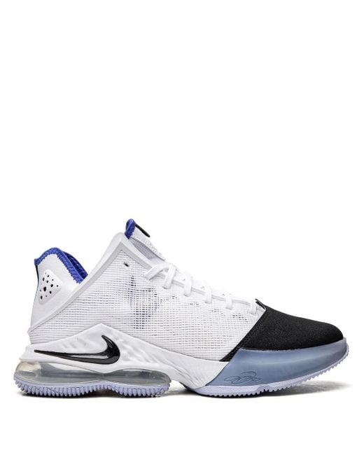 Nike White Lebron 19 Low Toe" Sneakers for men