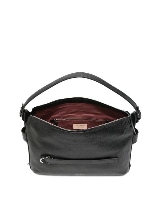 Coccinelle Black Sac Cabas En Cuir Grainé