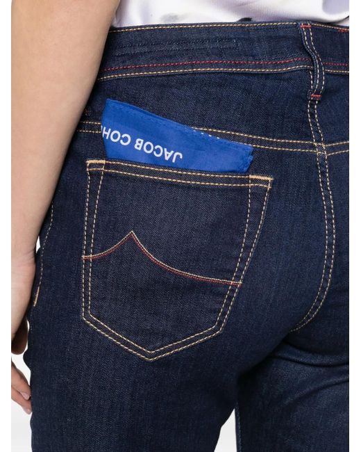 Jacob Cohen Blue Five-Pocket Jeans