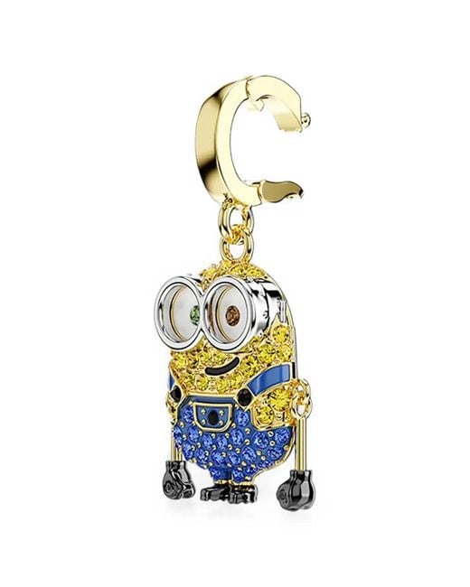 Swarovski White Minions Bob Crystal-Embellished Charm