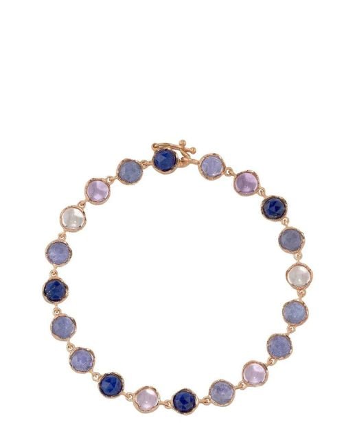 Irene Neuwirth Metallic 18Kt Rose Gemstone Bracelet