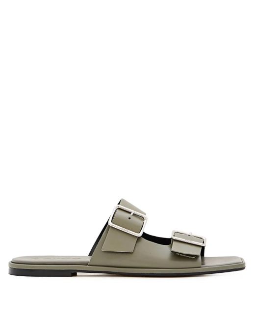 Sandali Slides di Aeyde in Green