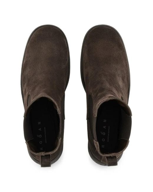 Hogan Brown H724 Boots