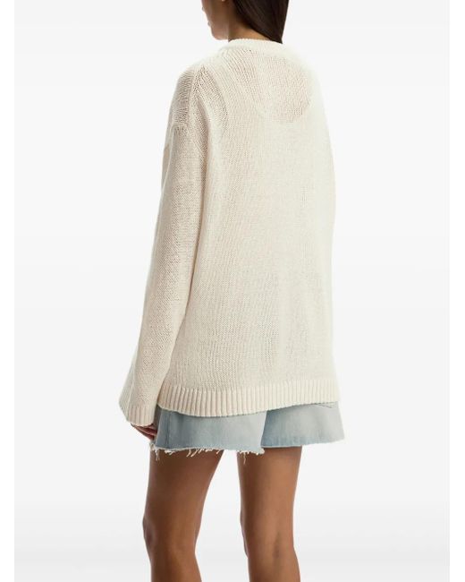12 STOREEZ Natural Cotton Crew-Neck Sweater