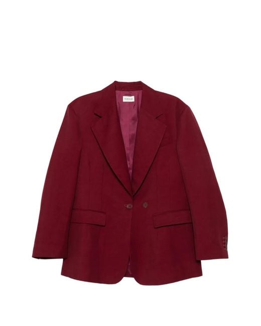 P.A.R.O.S.H. Red Notched Lapel Blazer