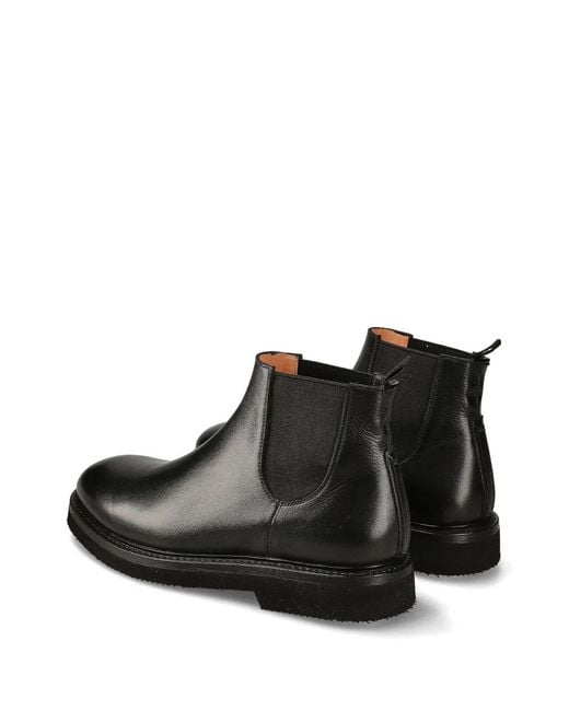 Premiata Black Beatles Ankle Boots for men
