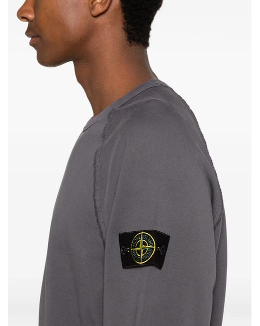 Stone Island Gray Felpa for men