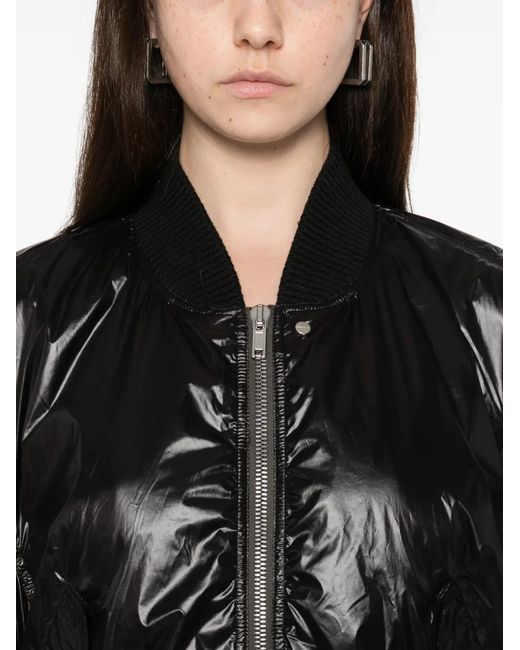Rick Owens Black Secchia Flight Bomber Jacket
