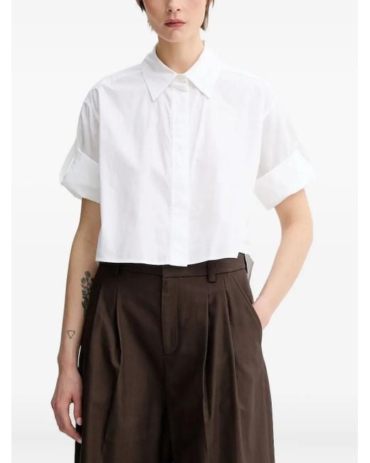 A.L.C. クロップド シャツ White