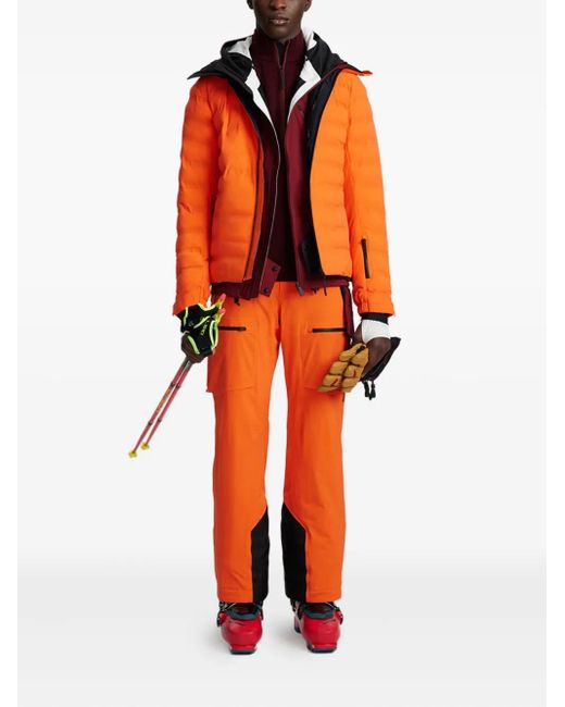 Aztech Mountain Orange Pyramid Hooded Jacket for men