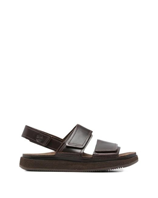 Timberland White Touch-Strap Leather Sandals for men