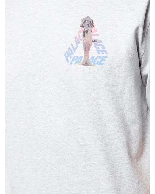 Palace White Rolls P3 Crew-Neck T-Shirt for men