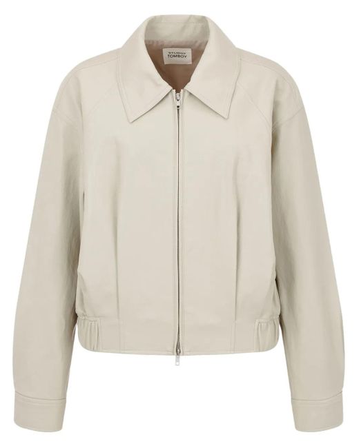Studio Tomboy X Natural Blousonjacke Aus Faux-Leder