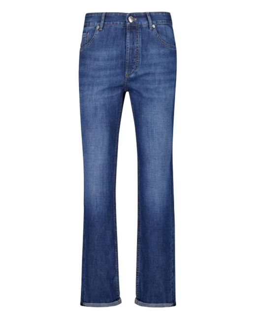 Brunello Cucinelli Blue Straight-leg Jeans for men