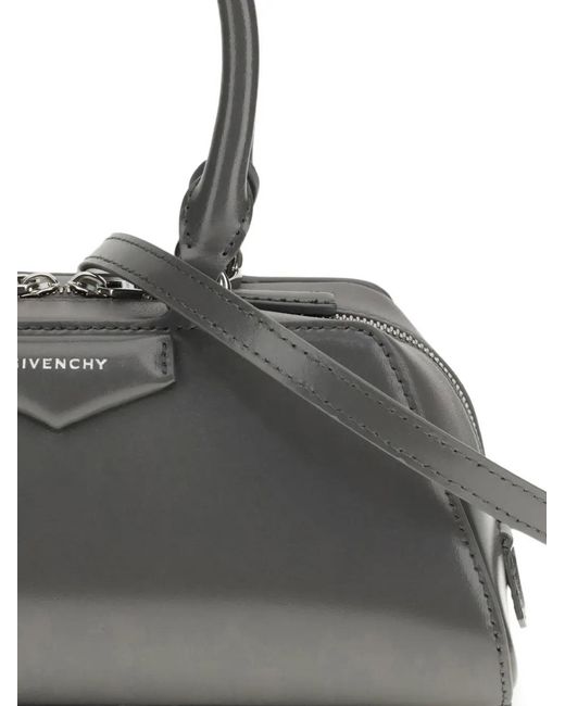 Givenchy Gray Mini Antigona East-West Tote Bag