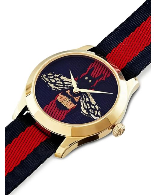 Gucci White G-Timeless 38Mm