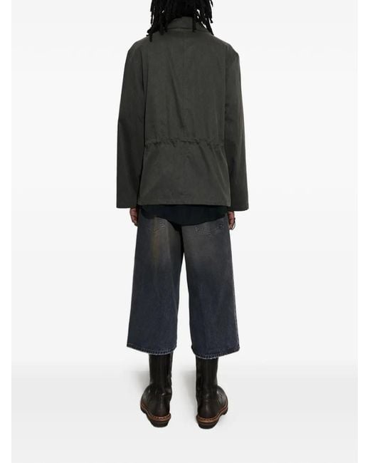 Our Legacy Green Coated Pocket Jacket for men