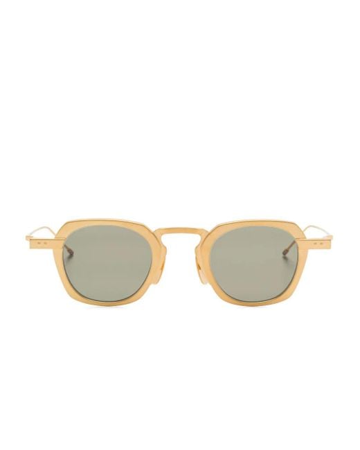 Thom Browne Metallic Geometric-Frame Sunglasses