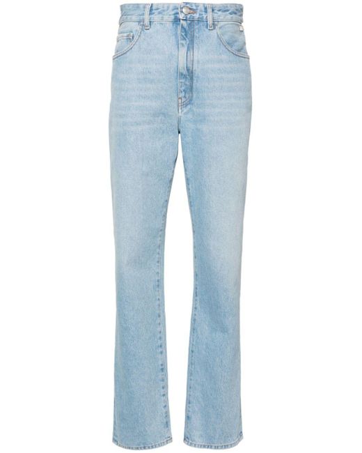 Gcds Blue Chocker Rhinestone-detailed Jeans