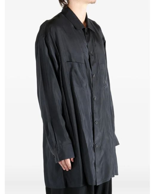 Yohji Yamamoto メンズ ブラック ダブルポケット シャツの通販はau PAY
