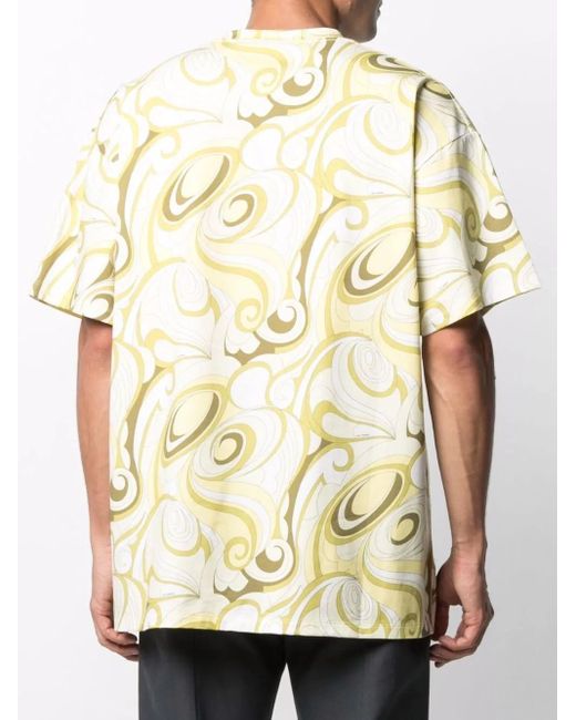Raf Simons Metallic Abstract-Print T-Shirt for men