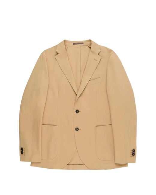 Slowear Natural Button Notched Jacket for men