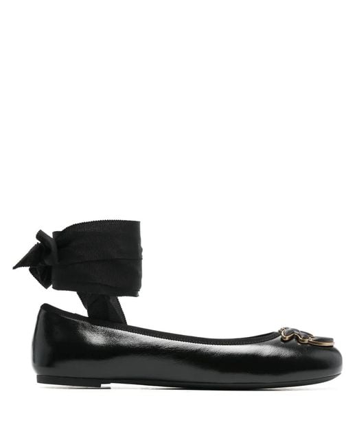 Pinko Black Flat Shoes