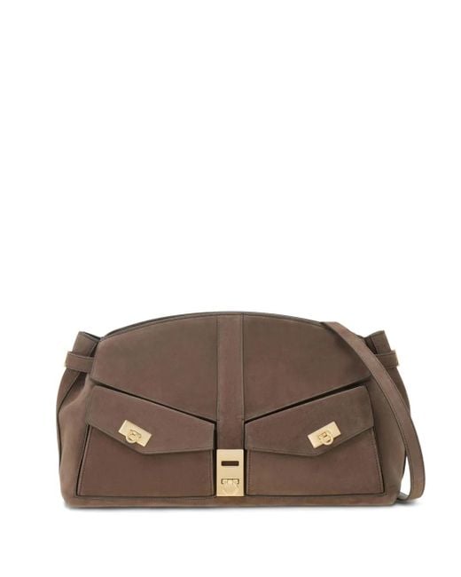 Ferragamo Hig クラッチバッグ L Brown