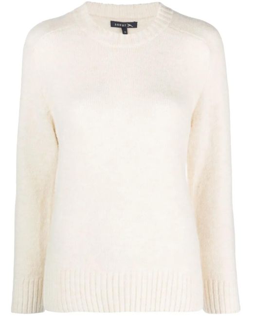 Soeur Natural Crew-Neck Long-Sleeve Jumper