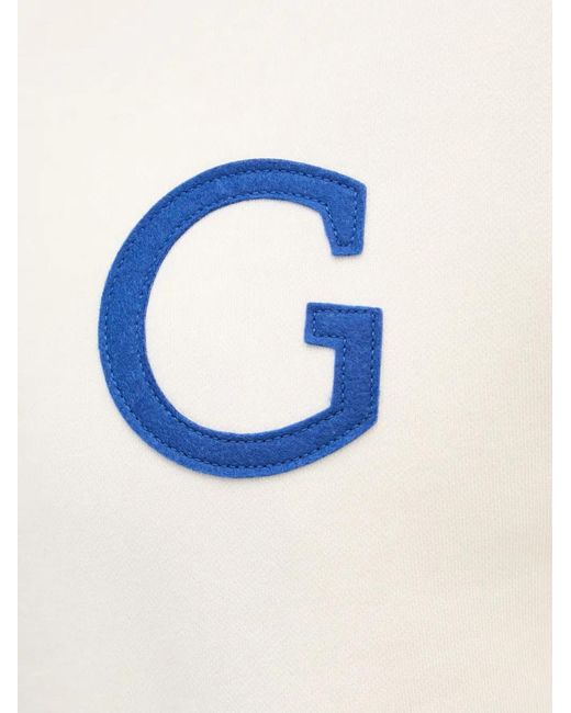 Gant White Logo-Patch Half-Zip Sweater for men