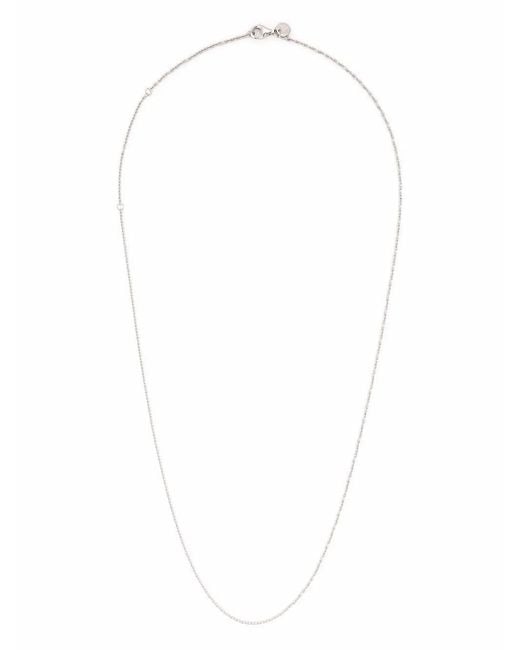 Tom Wood White Rhodium-Plated Sterling Rolo Chain