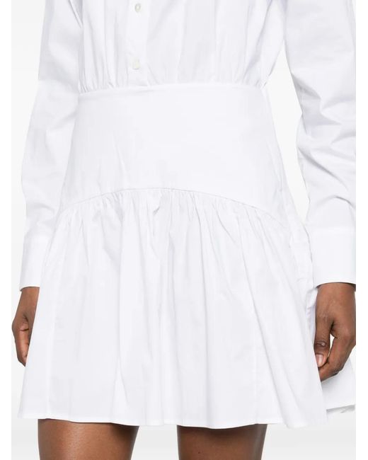 Staud White Rocco Mini Dress