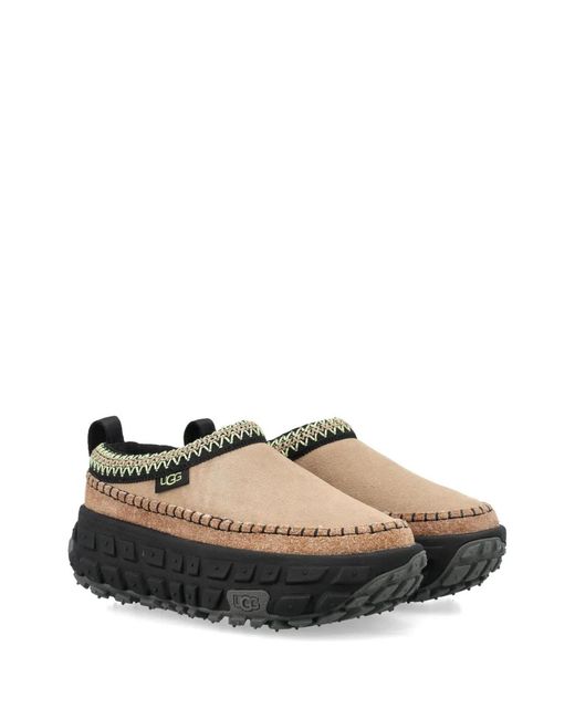 Ugg Brown Platform Slippers 'Venture Daze'