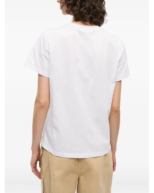 Ganni White T-Shirt With Print
