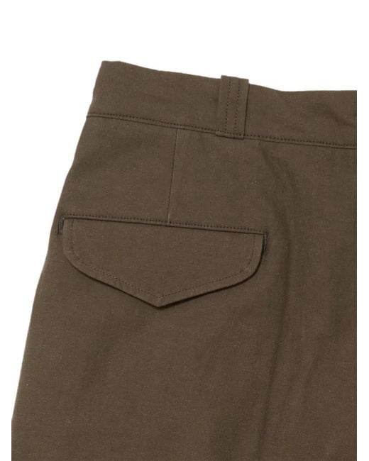 TAIGA TAKAHASHI Brown Lot.215 Tailored Shorts