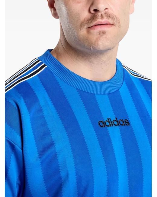 Adidas Blue Striped Jersey for men