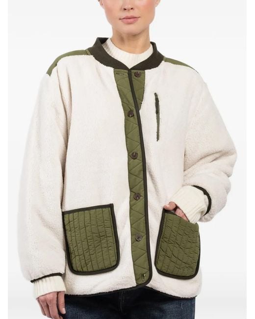 The Great Natural Quilted-Detail Jacket