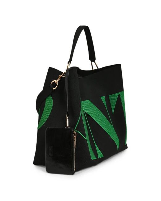 Essentiel Antwerp Green Karoll Patch-Detail Shoulder Bag