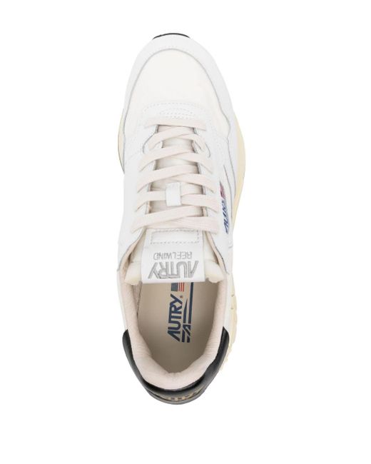 Autry White Reelwind Leather Sneakers for men